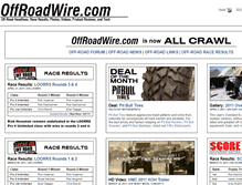 Tablet Screenshot of offroadwire.com